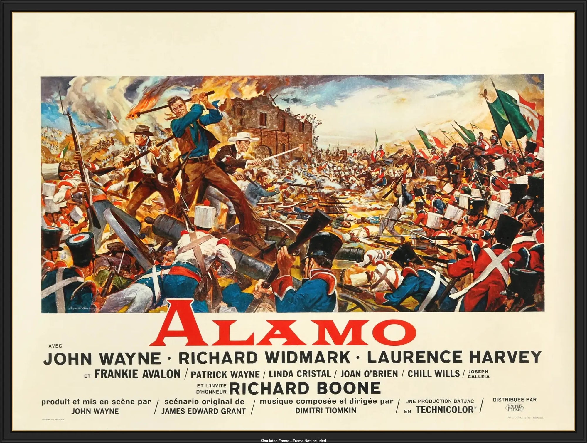 Alamo (1960) original movie poster for sale at Original Film Art