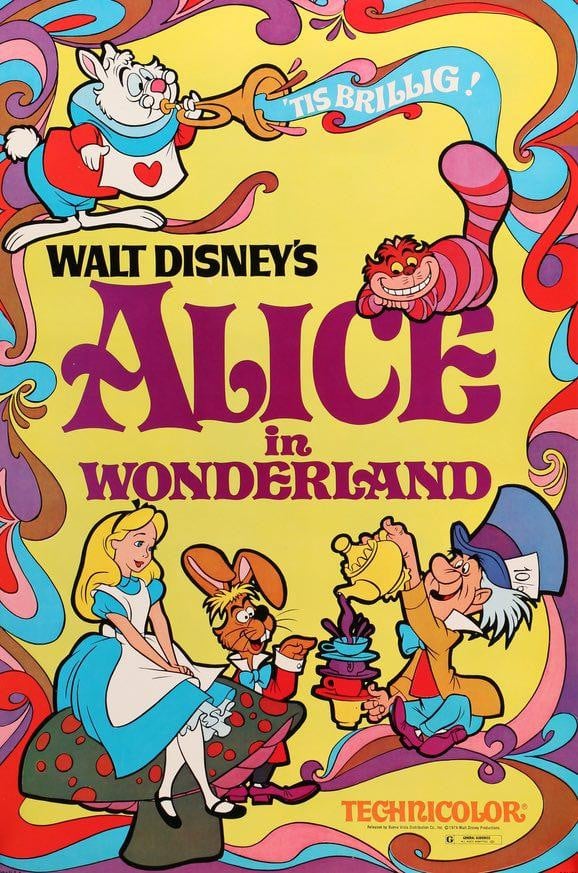 Alice in Wonderland (1951) original movie poster for sale at Original Film Art - Vintage Movie Posters