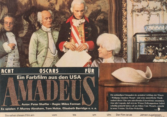Amadeus (1984) original movie poster for sale at Original Film Art - Vintage Movie Posters