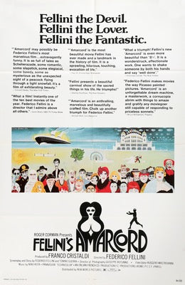 Amarcord (1973) original movie poster for sale at Original Film Art - Vintage Movie Posters