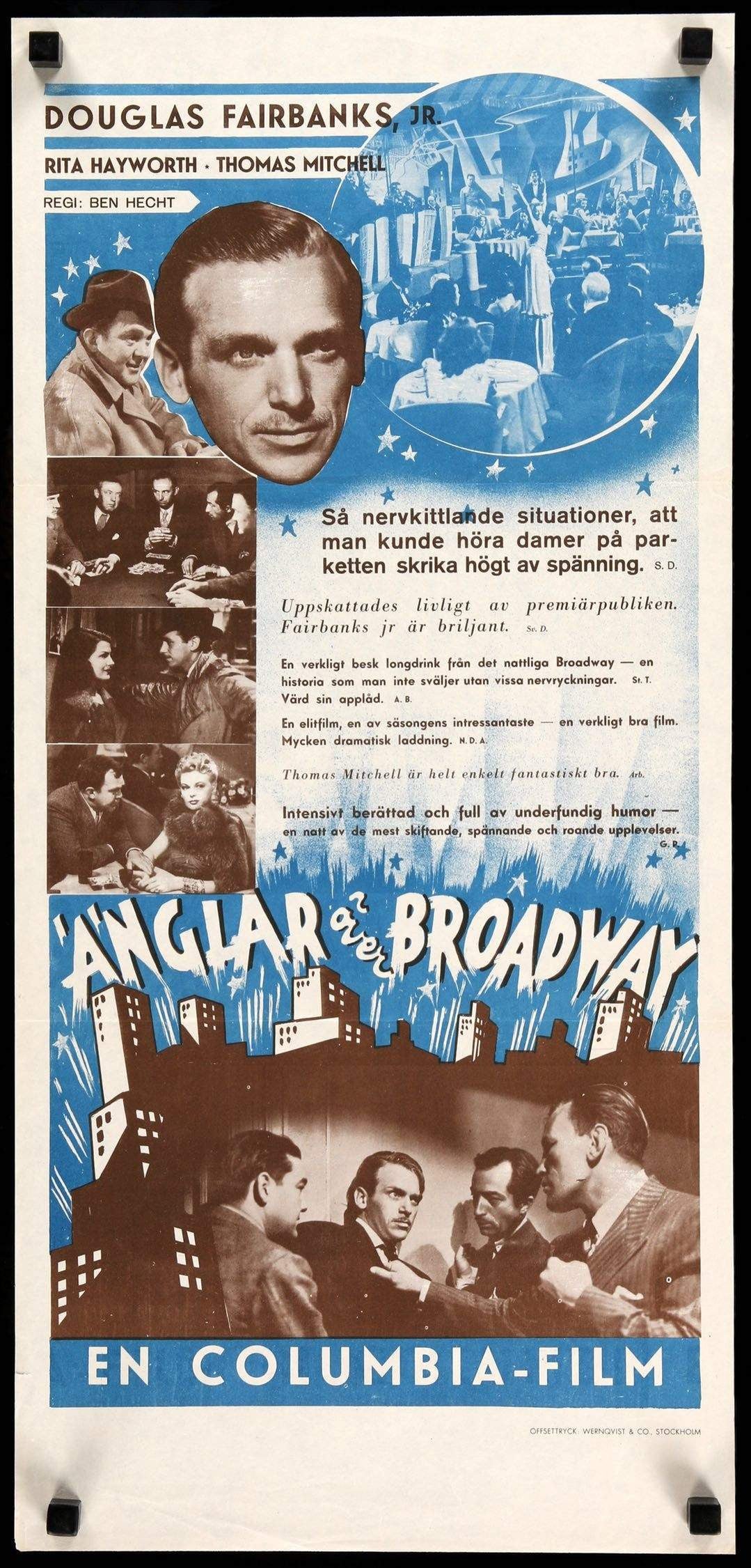 Angels Over Broadway (1940) original movie poster for sale at Original Film Art - Vintage Movie Posters