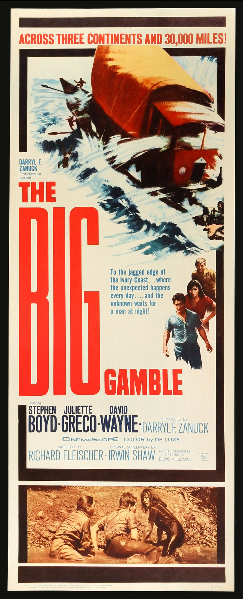 Big Gamble (1961) original movie poster for sale at Original Film Art - Vintage Movie Posters