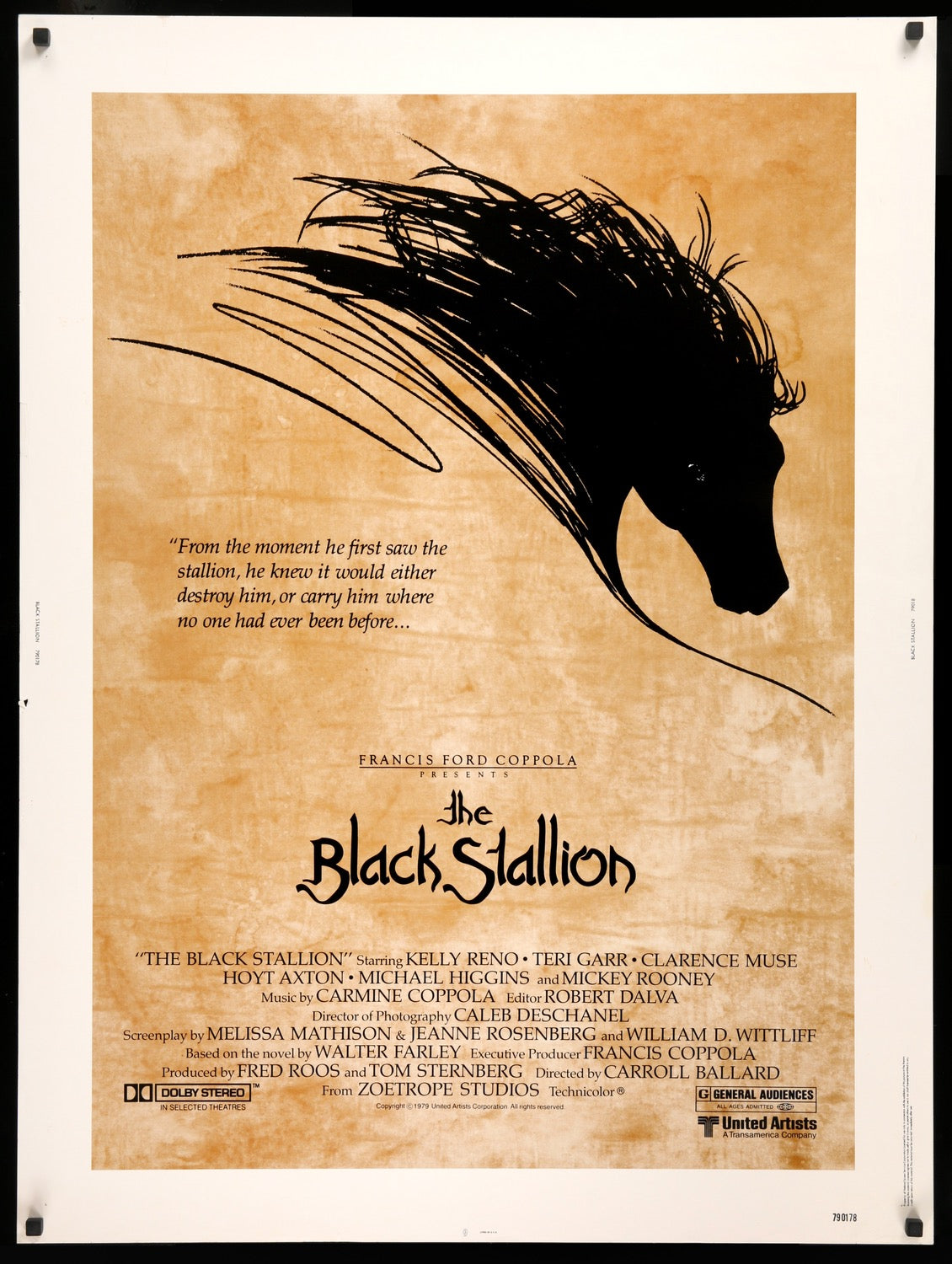 Black Stallion (1979) original movie poster for sale at Original Film Art