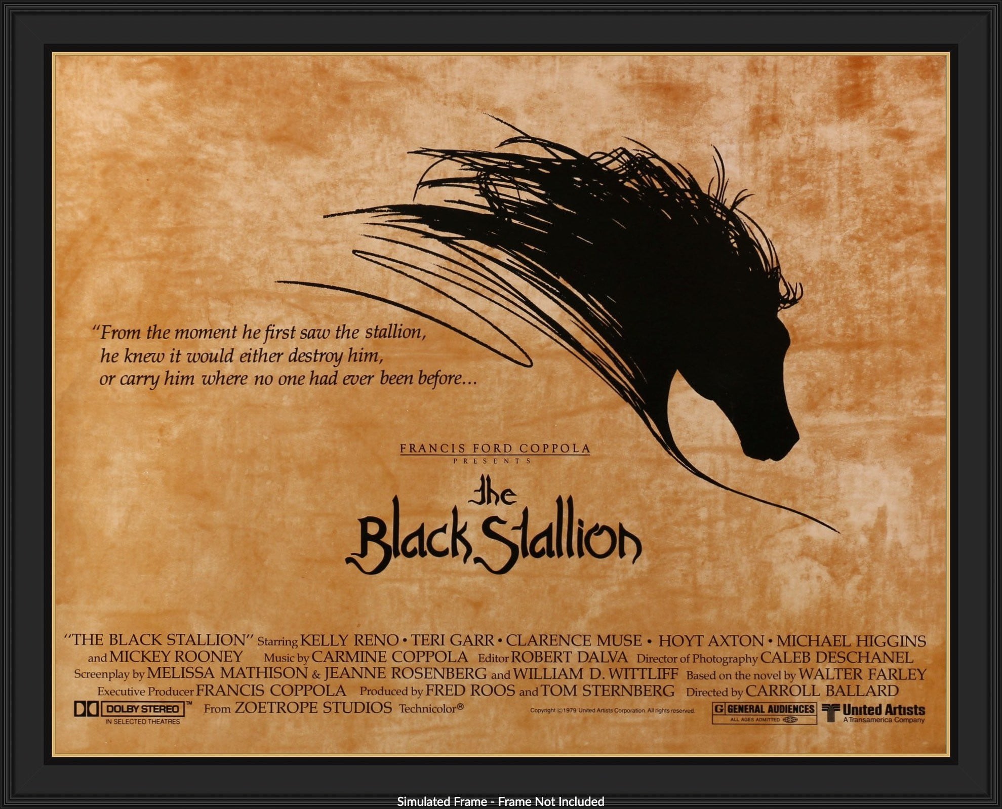 Black Stallion (1979) original movie poster for sale at Original Film Art