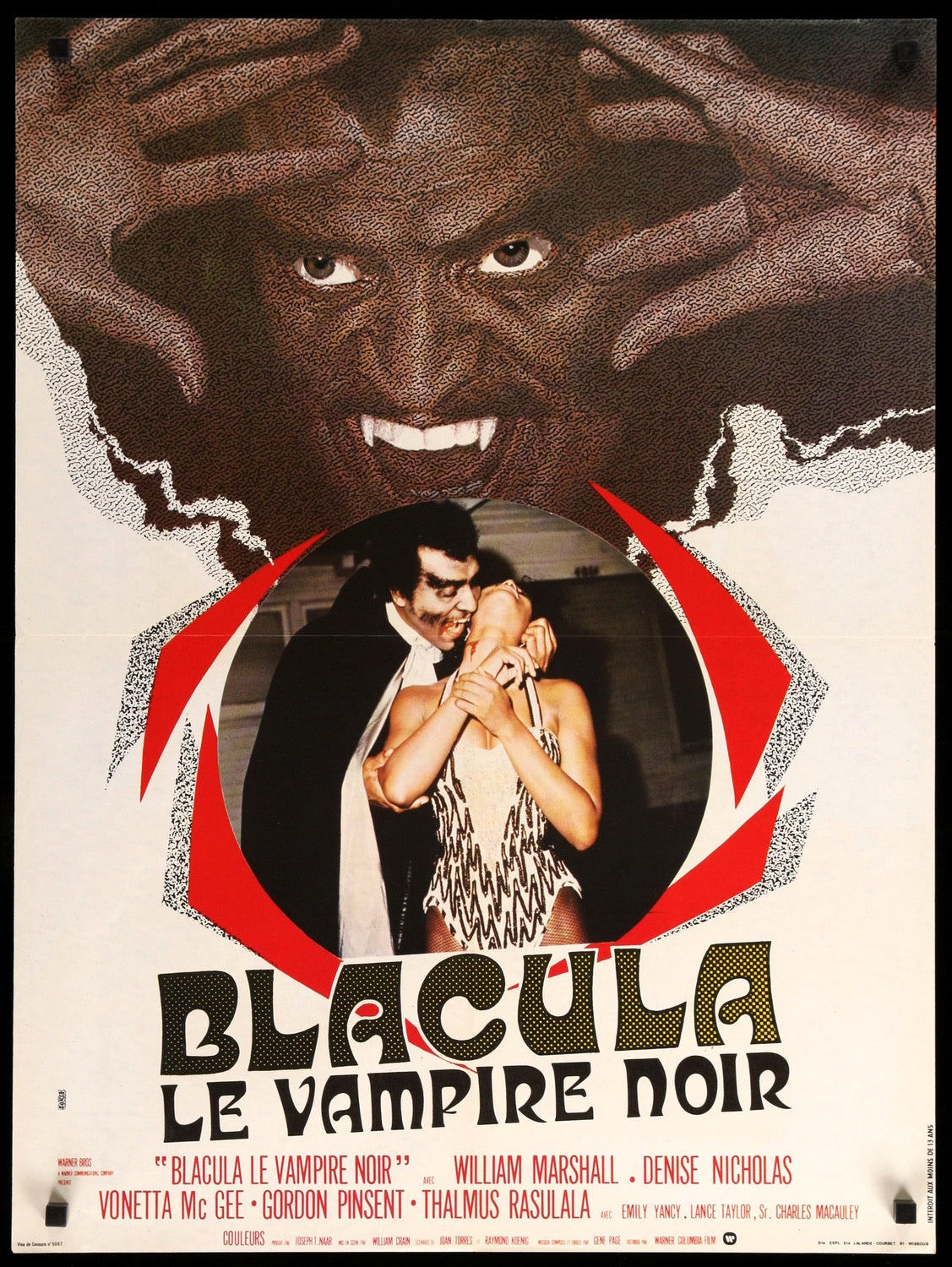 Blacula (1972) original movie poster for sale at Original Film Art - Vintage Movie Posters