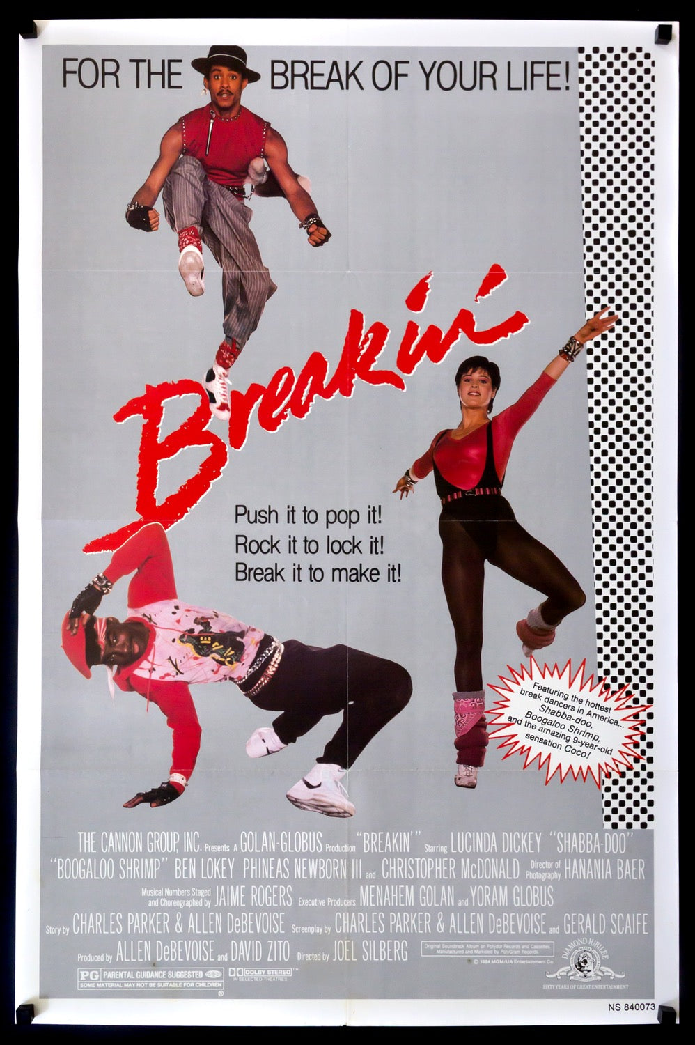 Breakin' (1984) original movie poster for sale at Original Film Art - Vintage Movie Posters
