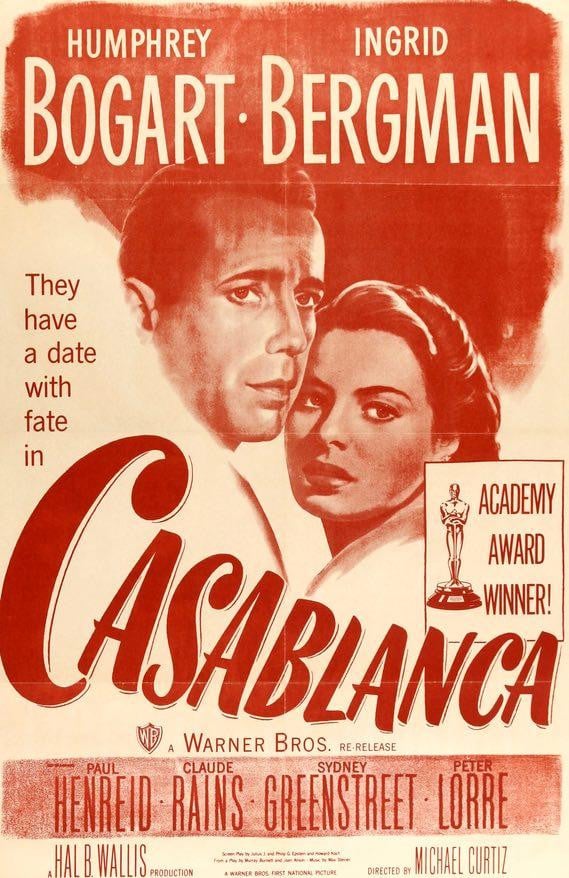 Casablanca (1942) original movie poster for sale at Original Film Art - Vintage Movie Posters