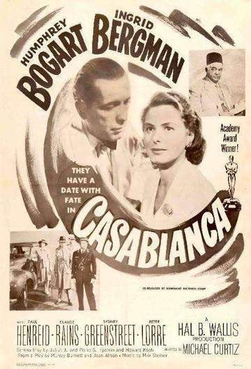 Casablanca (1942) original movie poster for sale at Original Film Art - Vintage Movie Posters