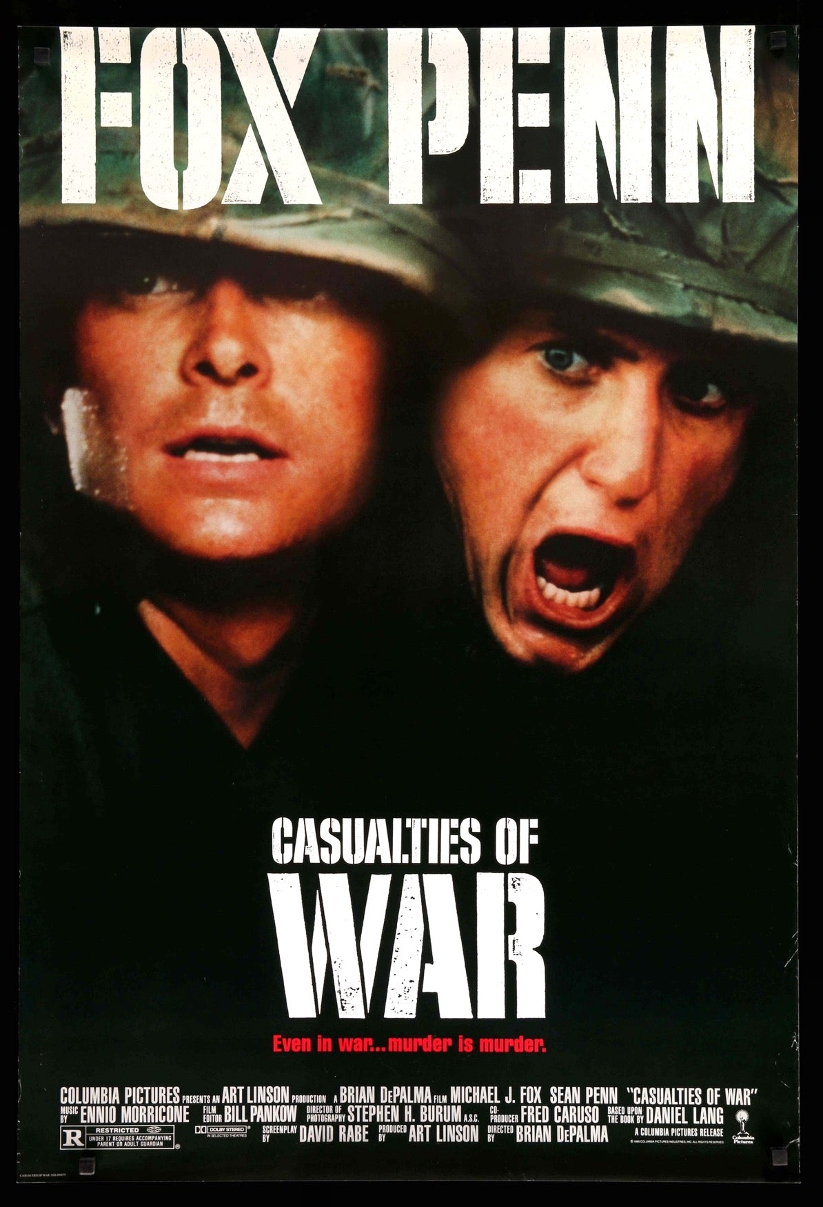 Casualties of War (1989) original movie poster for sale at Original Film Art - Vintage Movie Posters
