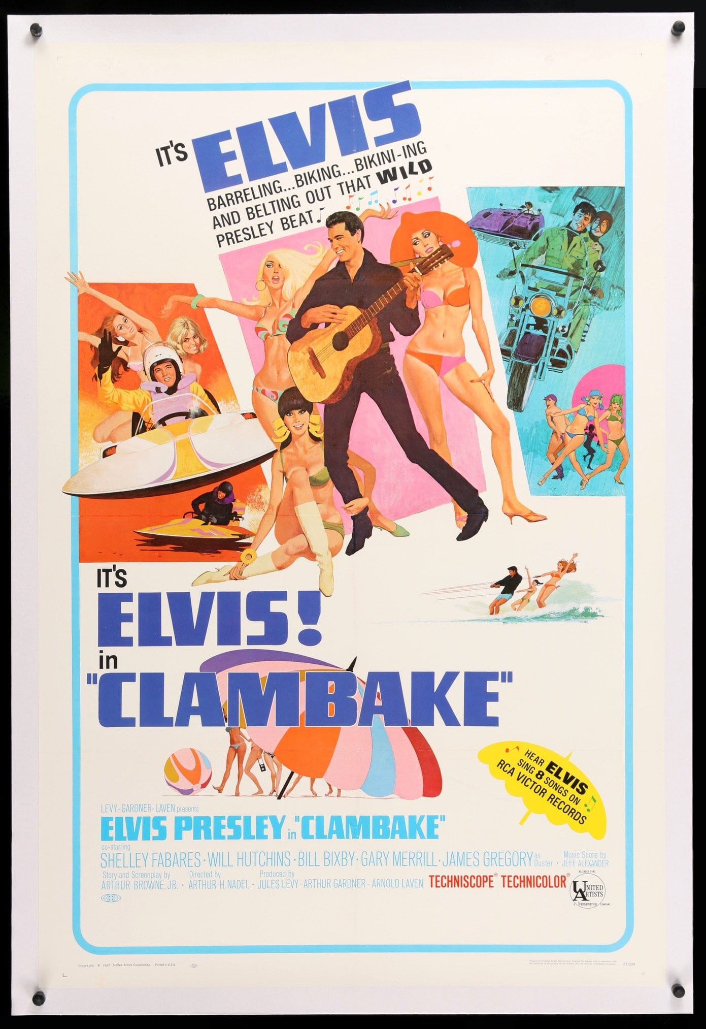 Clambake (1967) original movie poster for sale at Original Film Art - Vintage Movie Posters