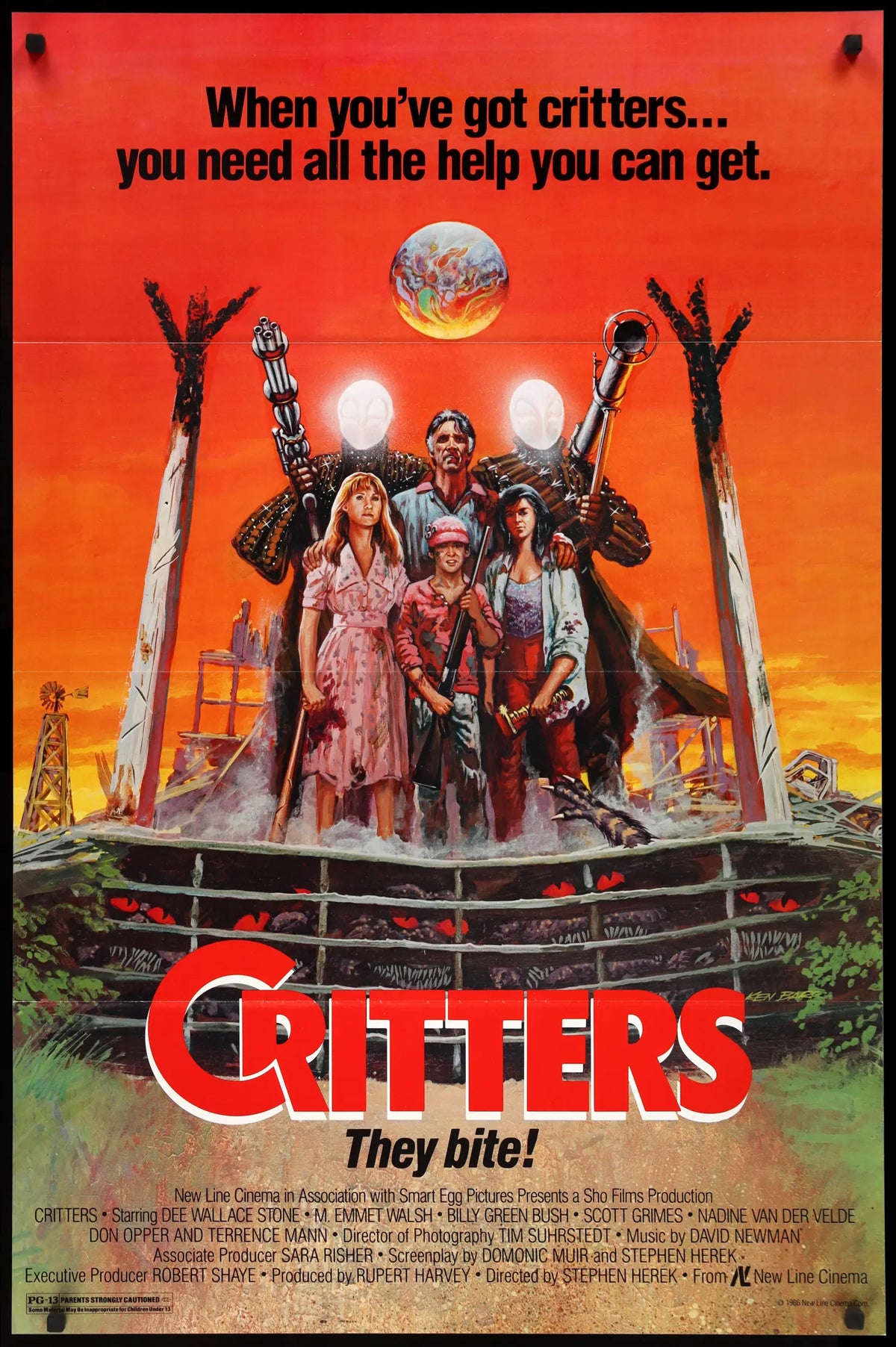 Critters (1986) original movie poster for sale at Original Film Art