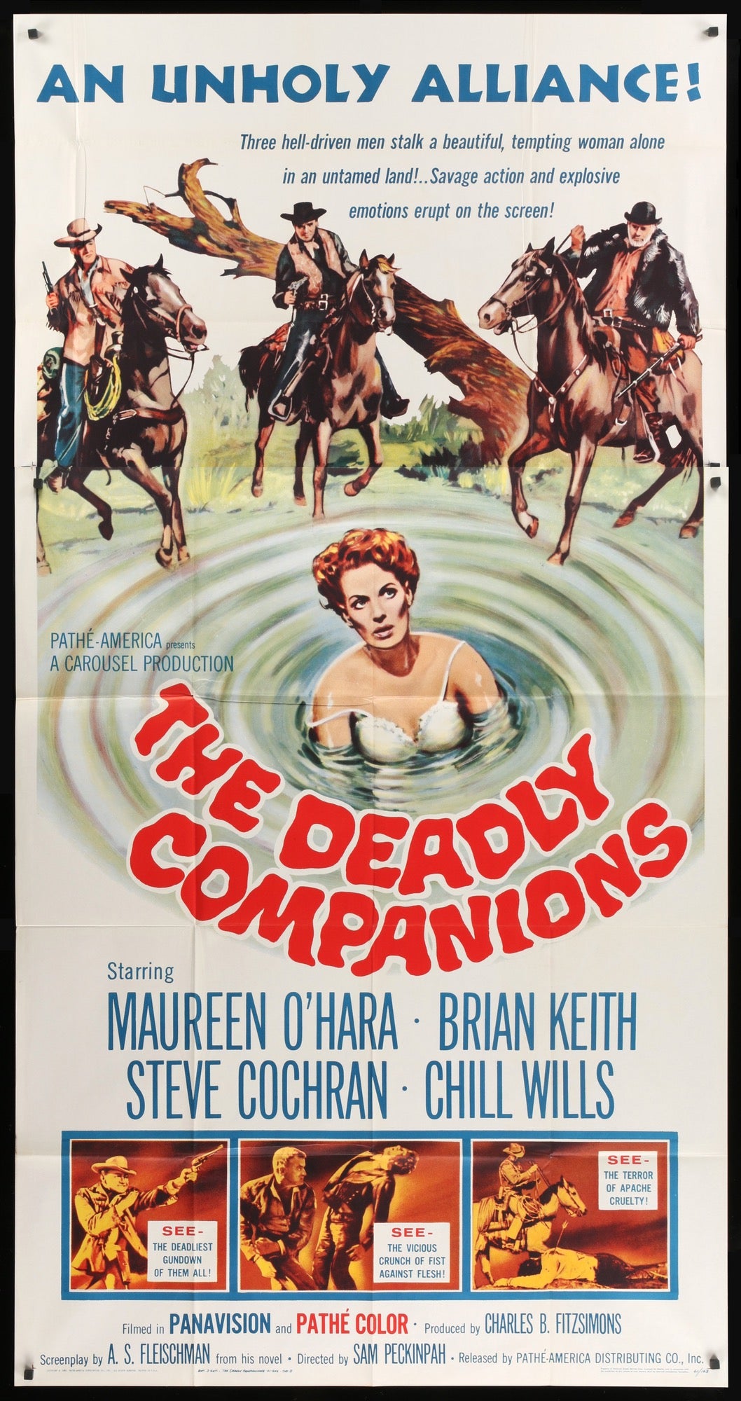 Deadly Companions (1961) original movie poster for sale at Original Film Art - Vintage Movie Posters