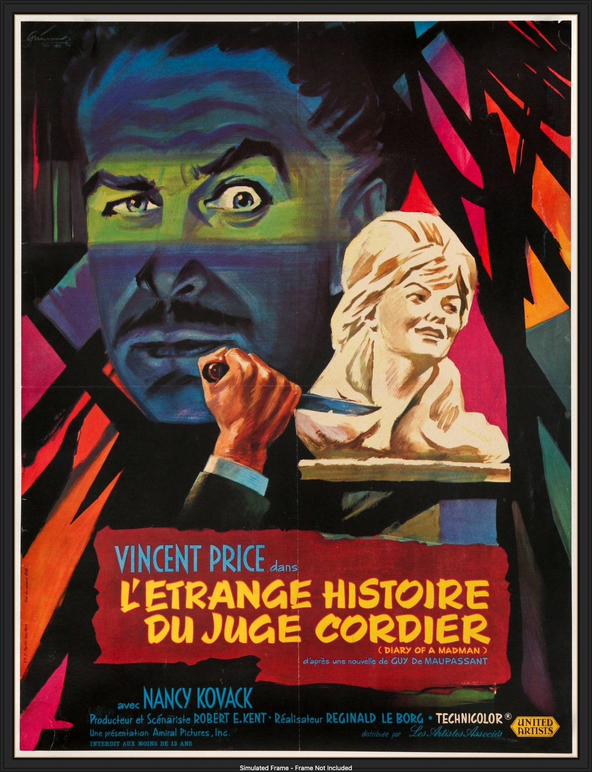 Diary of a Madman (1963) original movie poster for sale at Original Film Art - Vintage Movie Posters