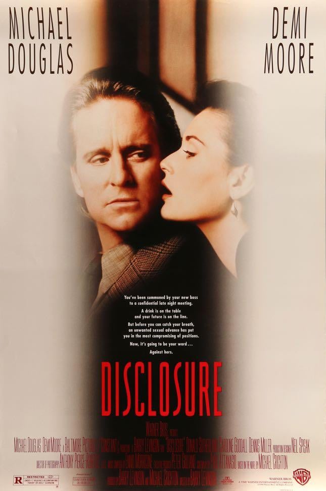 Disclosure (1994) original movie poster for sale at Original Film Art