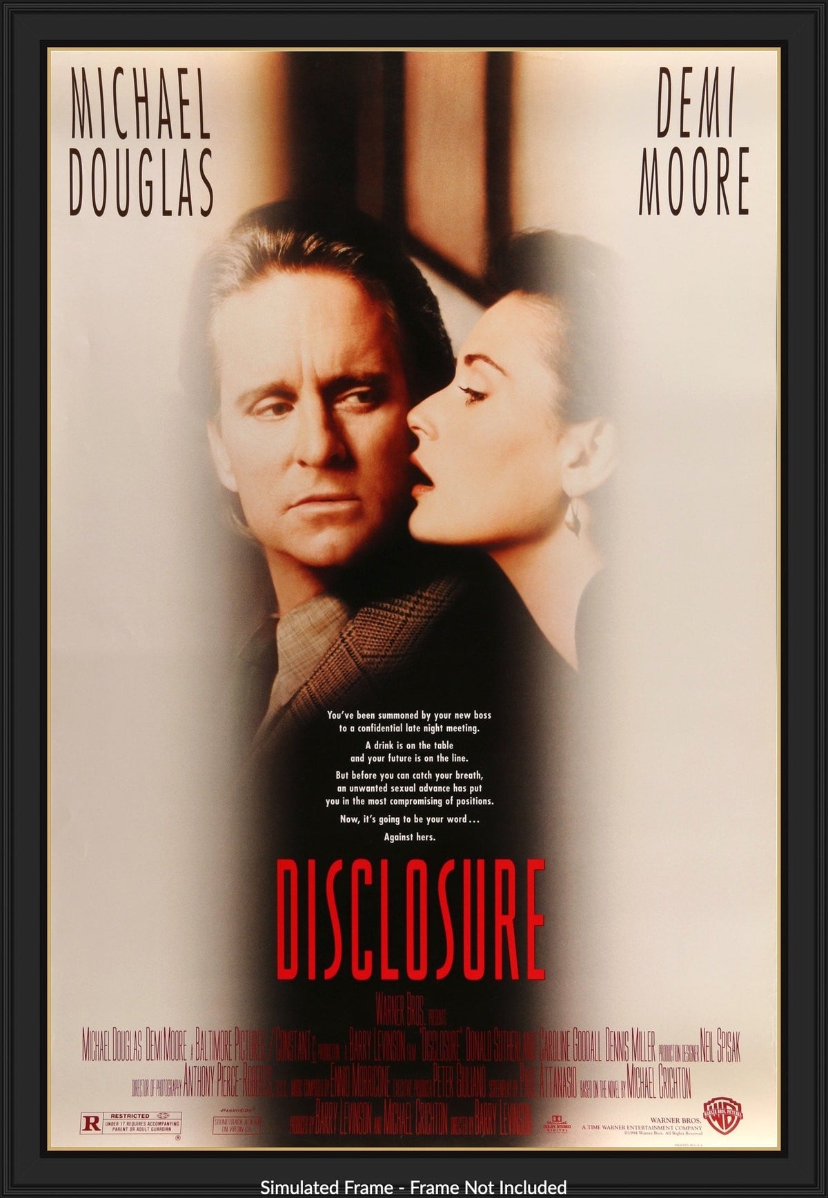 Disclosure (1994) original movie poster for sale at Original Film Art - Vintage Movie Posters