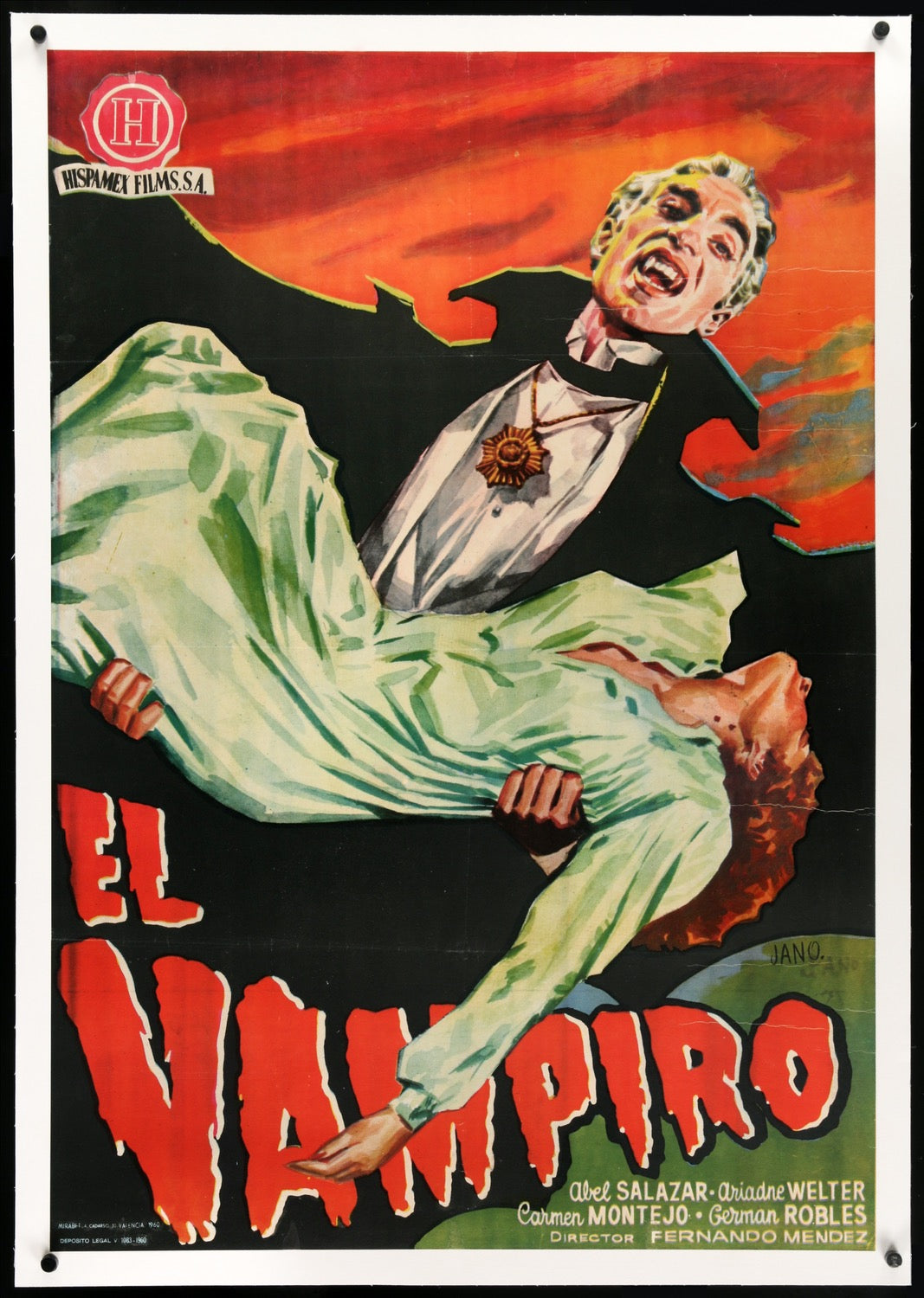 Vampire (1957) original movie poster for sale at Original Film Art - Vintage Movie Posters