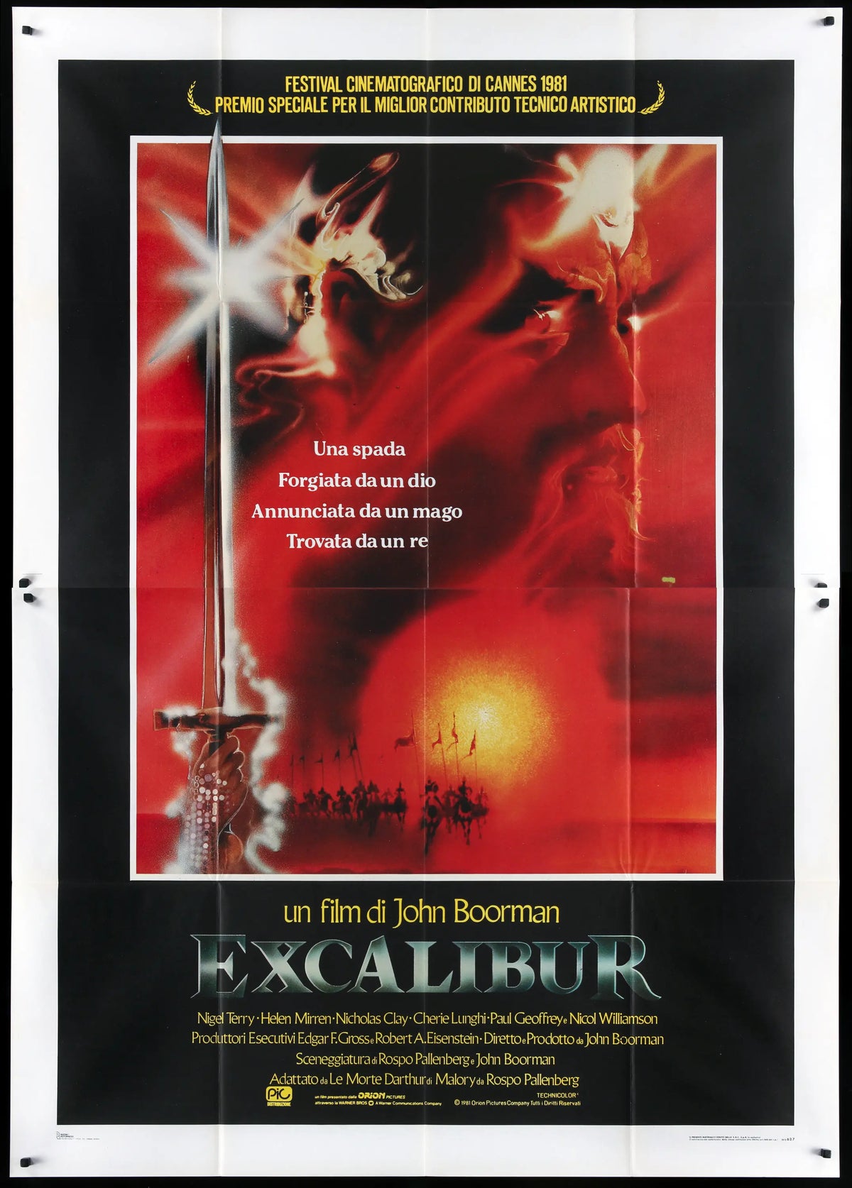 Excalibur (1981) original movie poster for sale at Original Film Art