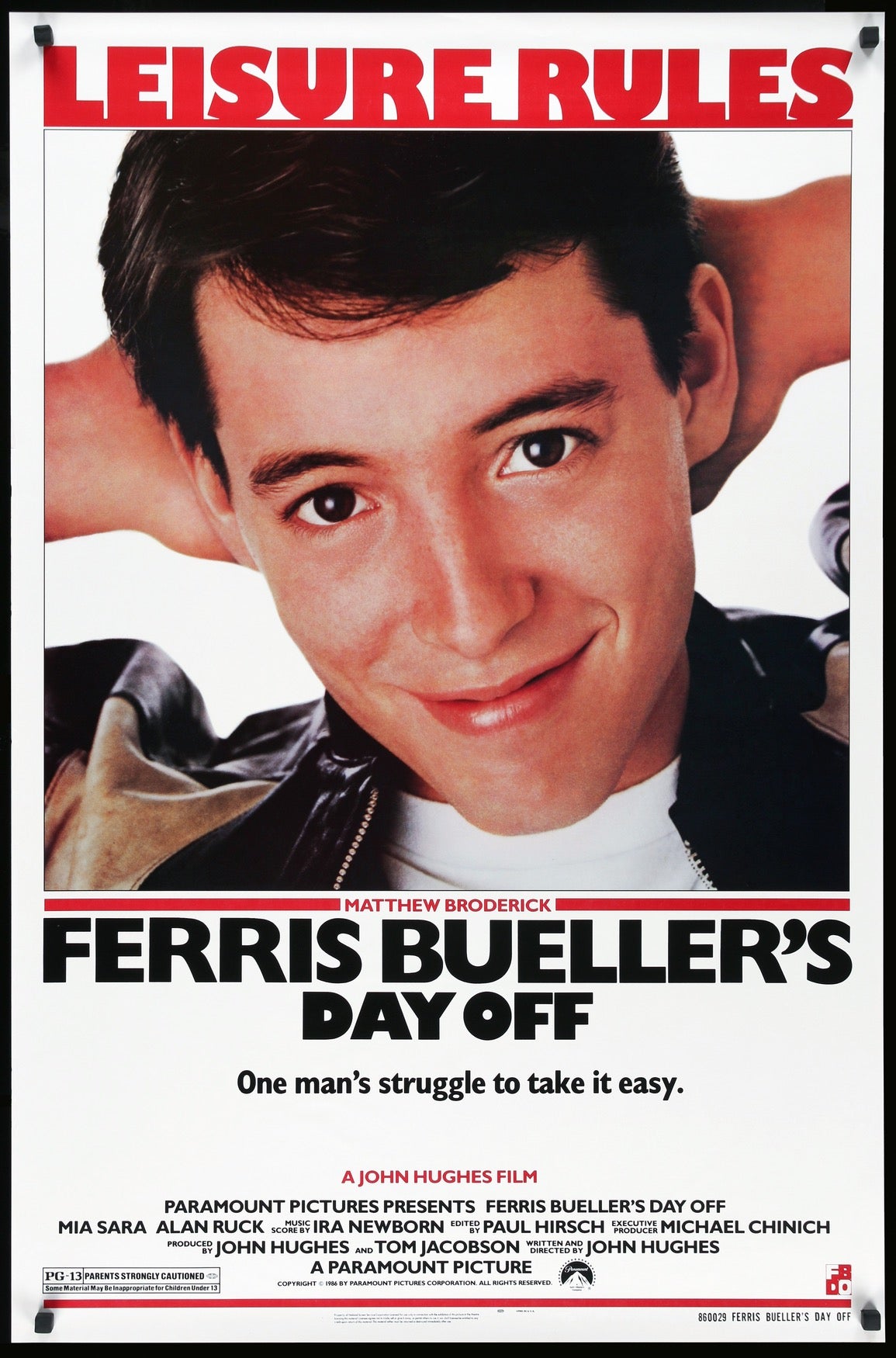 Ferris Bueller&#39;s Day Off (1986) original movie poster for sale at Original Film Art - Vintage Movie Posters