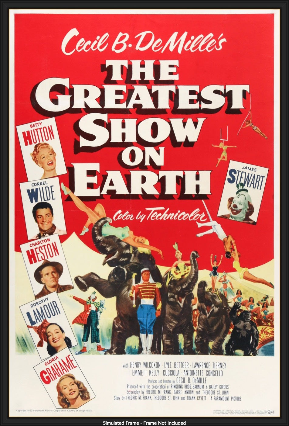 Greatest Show on Earth (1952) original movie poster for sale at Original Film Art - Vintage Movie Posters