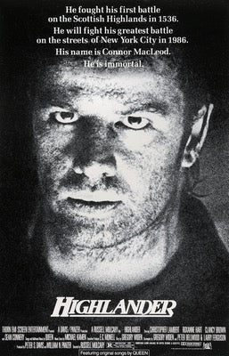 Highlander (1986) original movie poster for sale at Original Film Art - Vintage Movie Posters