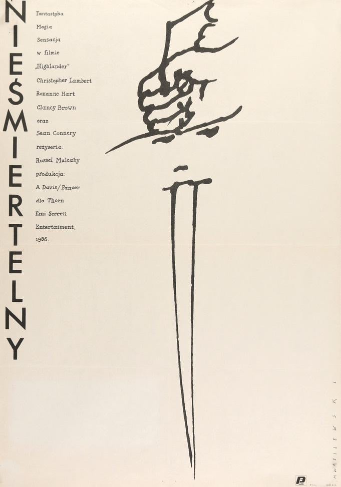 Highlander (1986) original movie poster for sale at Original Film Art - Vintage Movie Posters