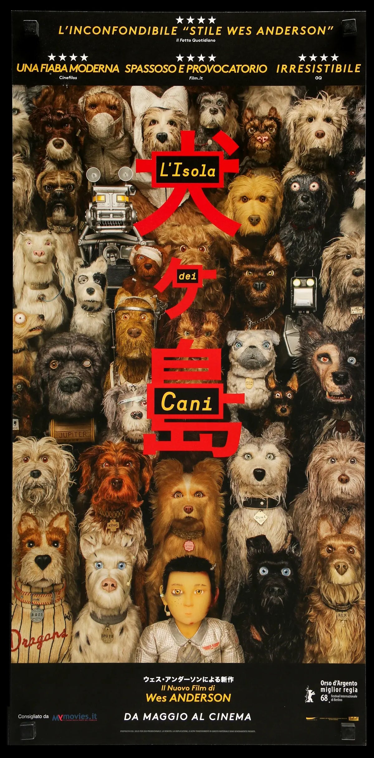 Isle of Dogs (2018) original movie poster for sale at Original Film Art