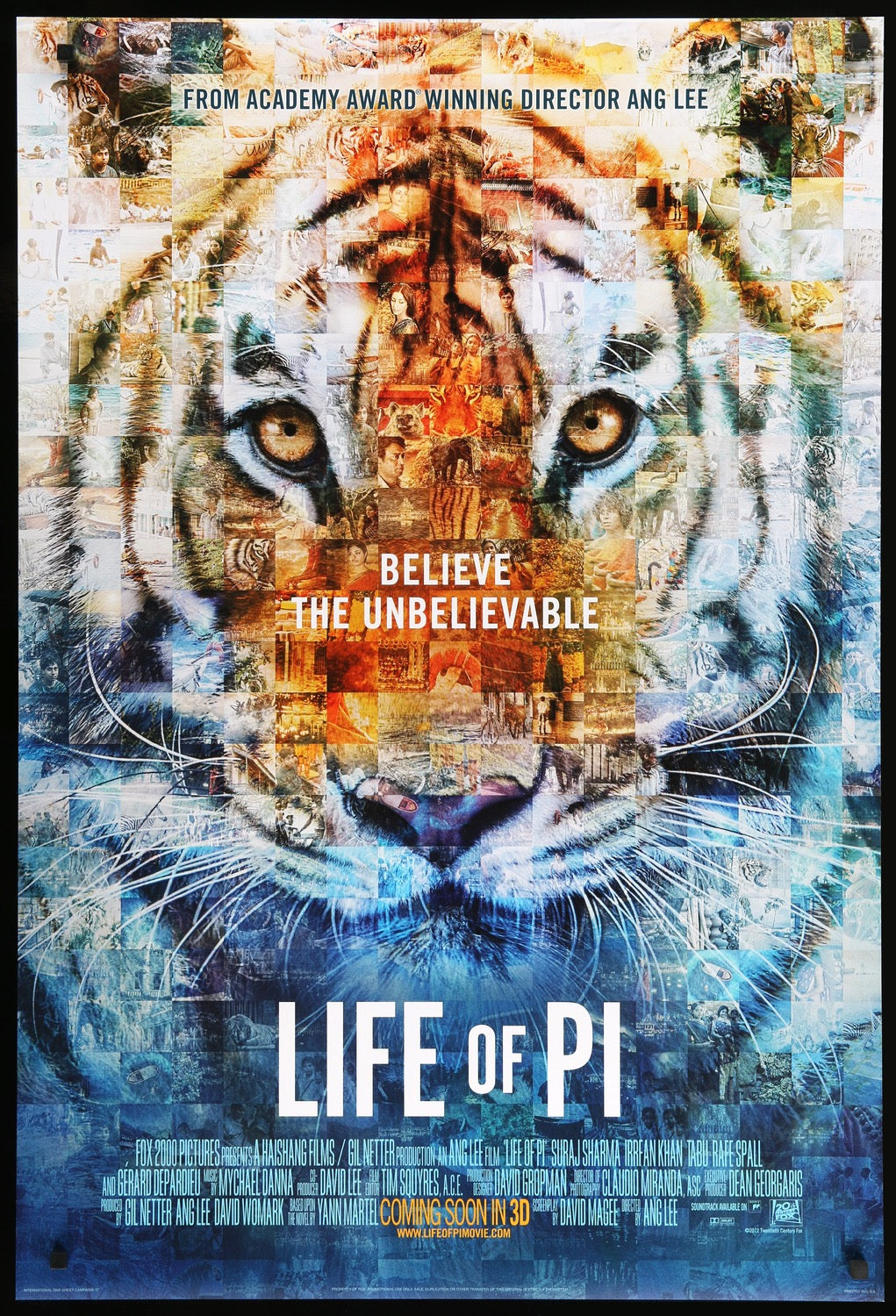 Life of Pi (2012) original movie poster for sale at Original Film Art - Vintage Movie Posters