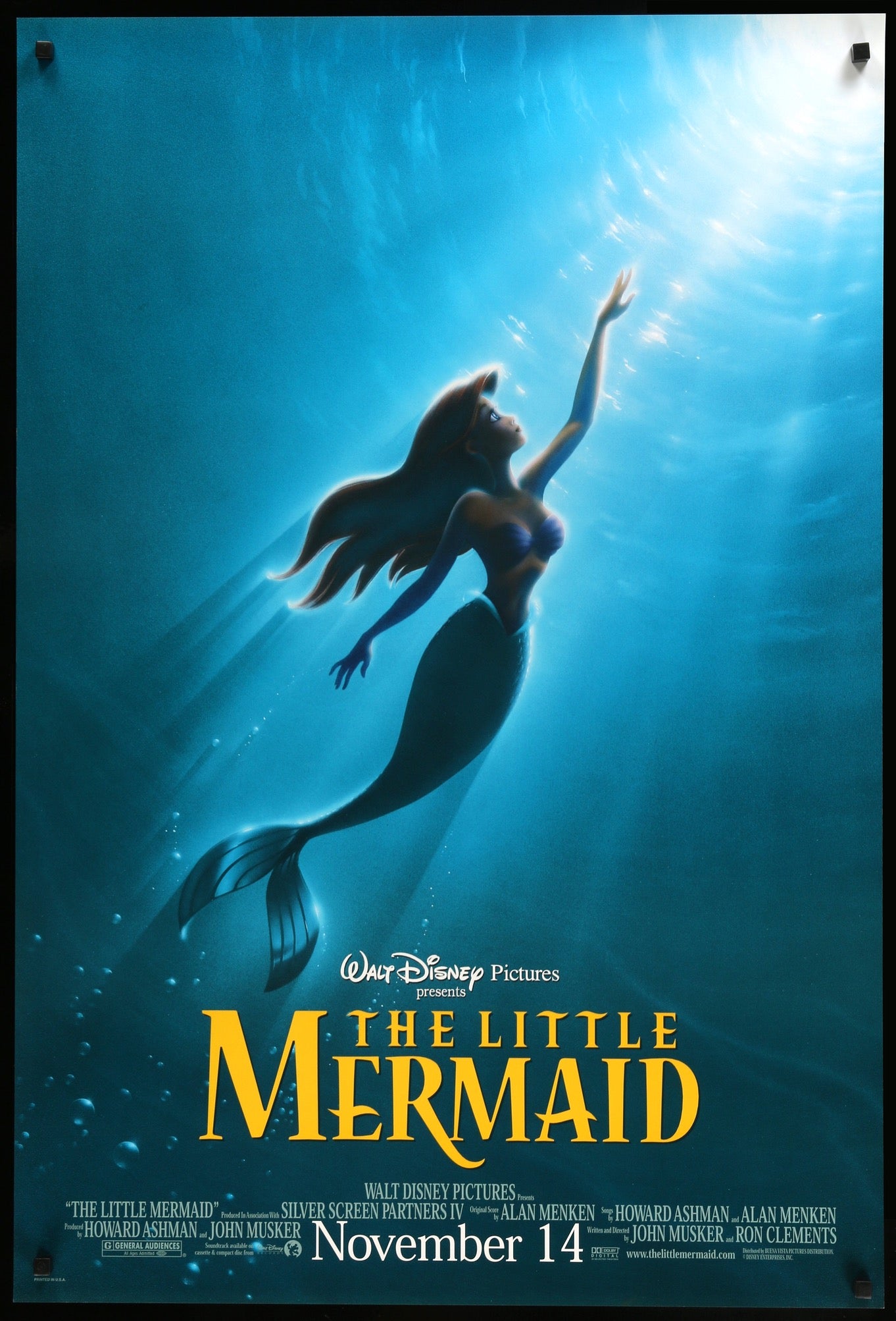 Little Mermaid (1989) original movie poster for sale at Original Film Art - Vintage Movie Posters