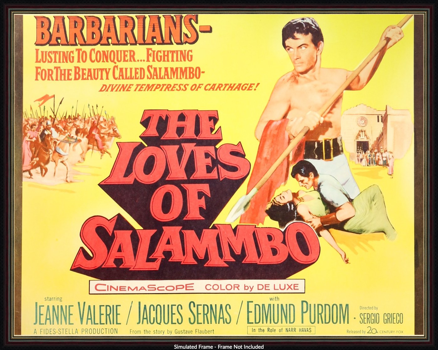 Loves of Salammbo (1960) original movie poster for sale at Original Film Art - Vintage Movie Posters