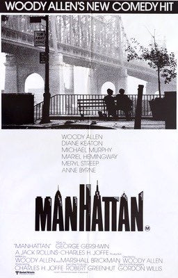 Manhattan (1979) original movie poster for sale at Original Film Art - Vintage Movie Posters