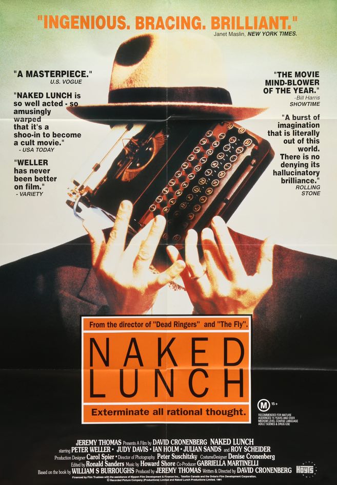 Naked Lunch (1991) original movie poster for sale at Original Film Art - Vintage Movie Posters
