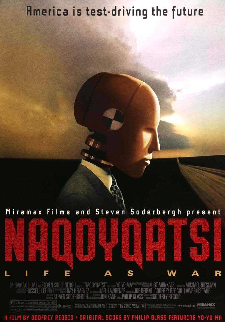Naqoyqatsi: Life as War (2002) original movie poster for sale at Original Film Art - Vintage Movie Posters