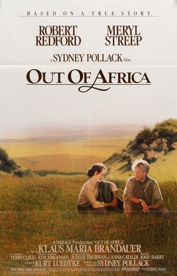 Out of Africa (1985) original movie poster for sale at Original Film Art - Vintage Movie Posters