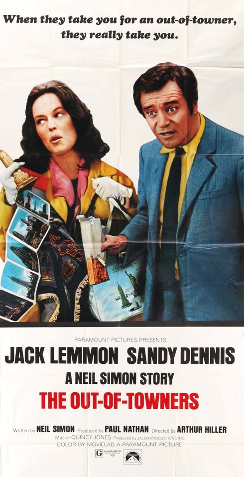 Out-of-Towners (1970) original movie poster for sale at Original Film Art - Vintage Movie Posters