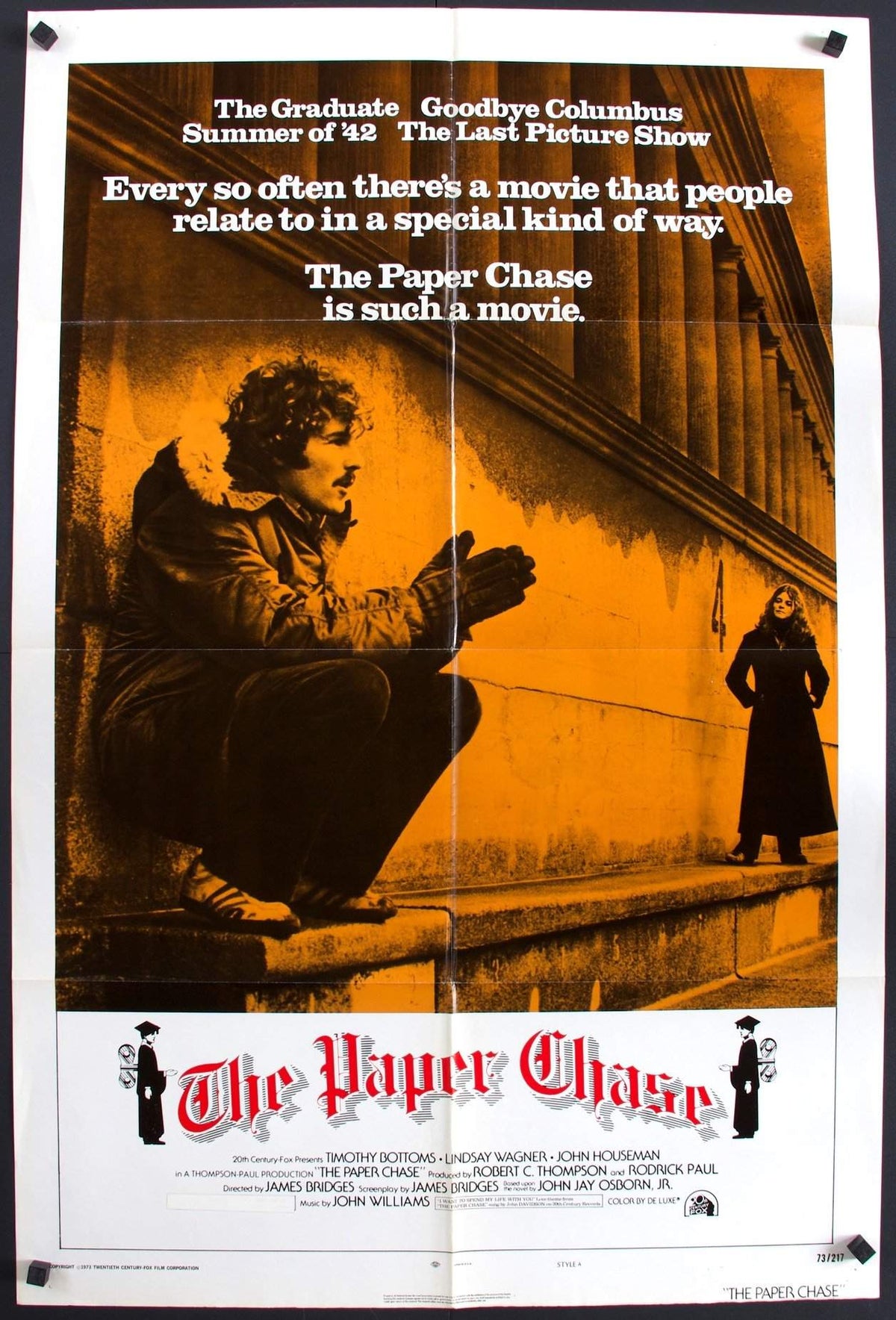 Paper Chase (1973) original movie poster for sale at Original Film Art - Vintage Movie Posters