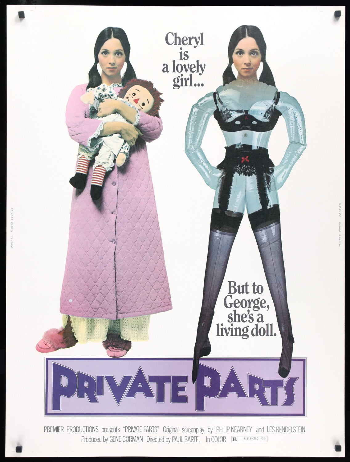 Private Parts (1972) original movie poster for sale at Original Film Art - Vintage Movie Posters