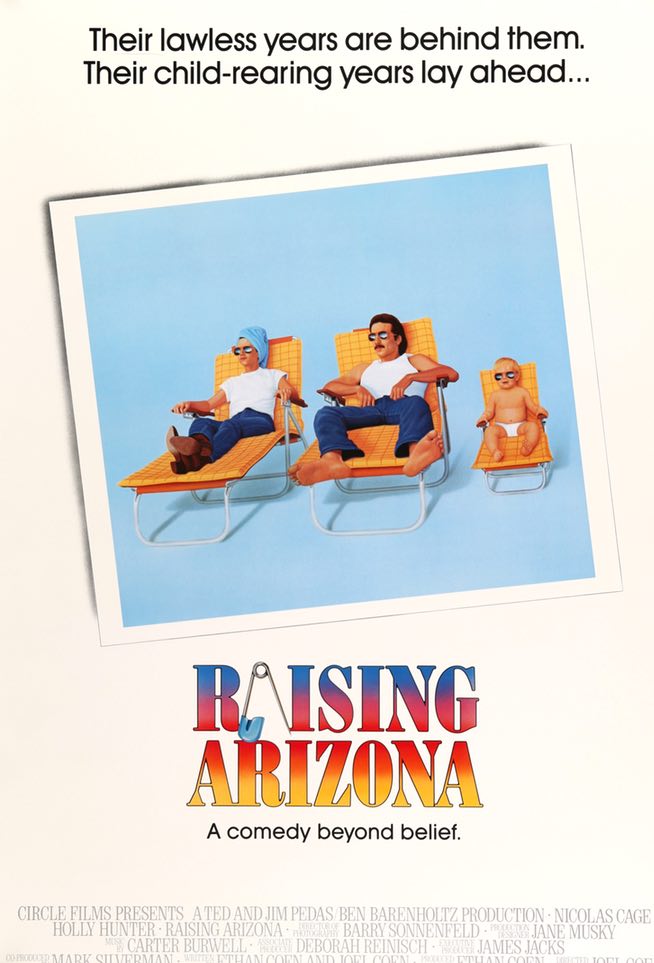 Raising Arizona (1987) original movie poster for sale at Original Film Art - Vintage Movie Posters