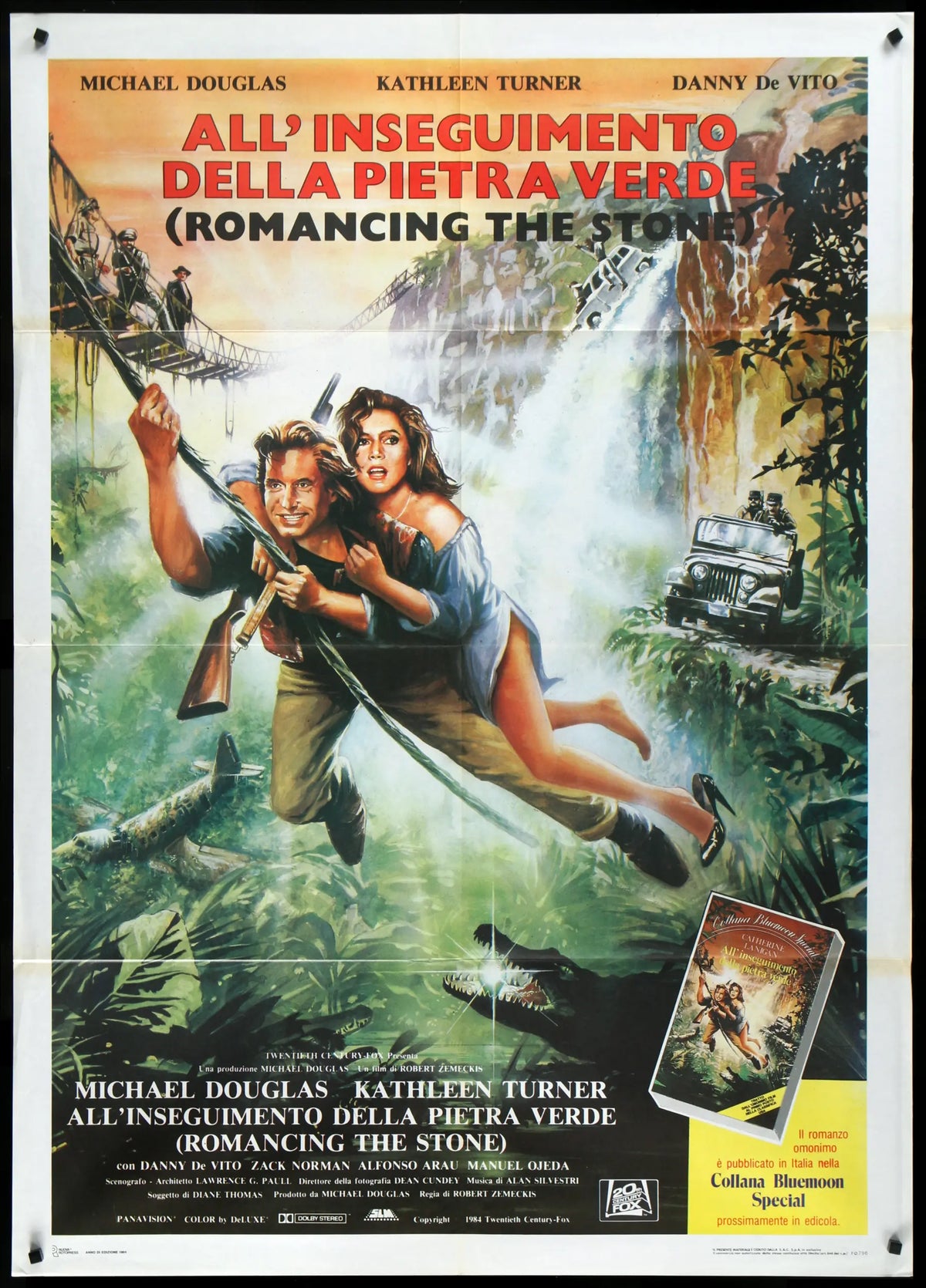 Romancing the Stone (1984) original movie poster for sale at Original Film Art - Vintage Movie Posters