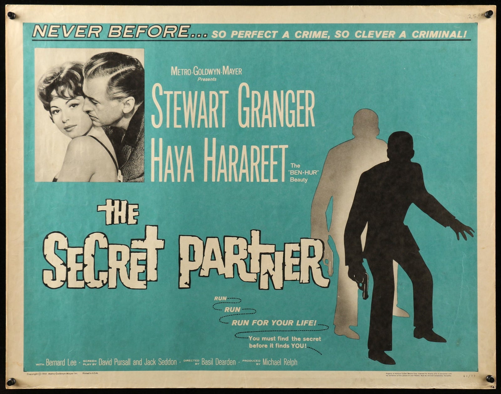 Secret Partner (1961) original movie poster for sale at Original Film Art - Vintage Movie Posters