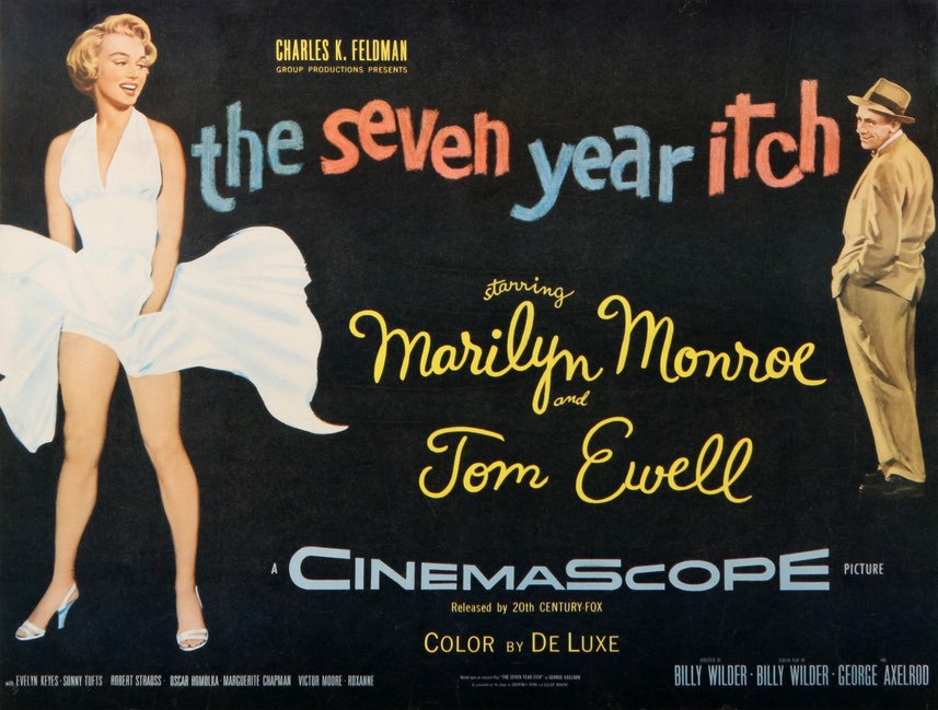 Seven Year Itch (1955) original movie poster for sale at Original Film Art - Vintage Movie Posters