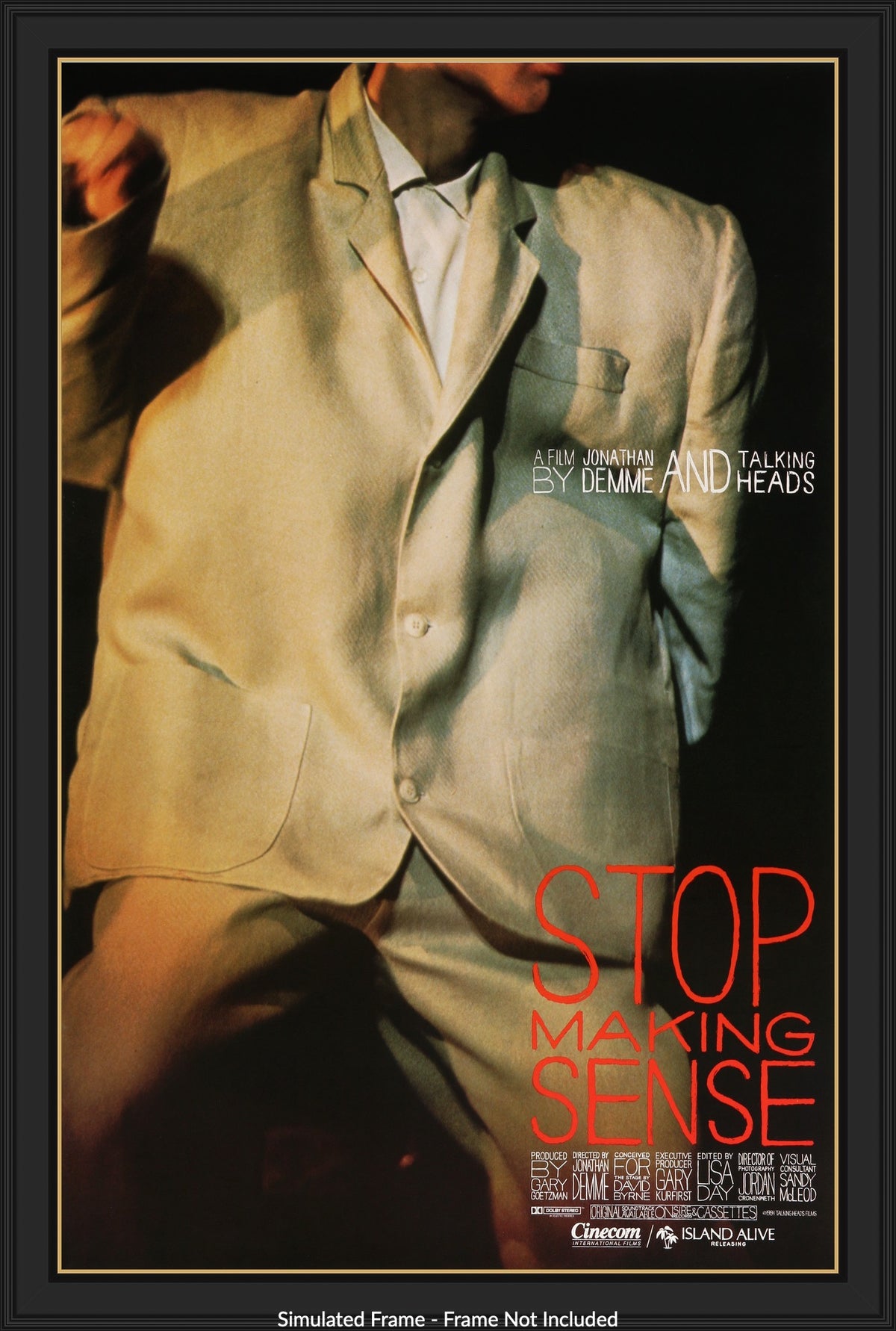 Stop Making Sense (1984) original movie poster for sale at Original Film Art - Vintage Movie Posters