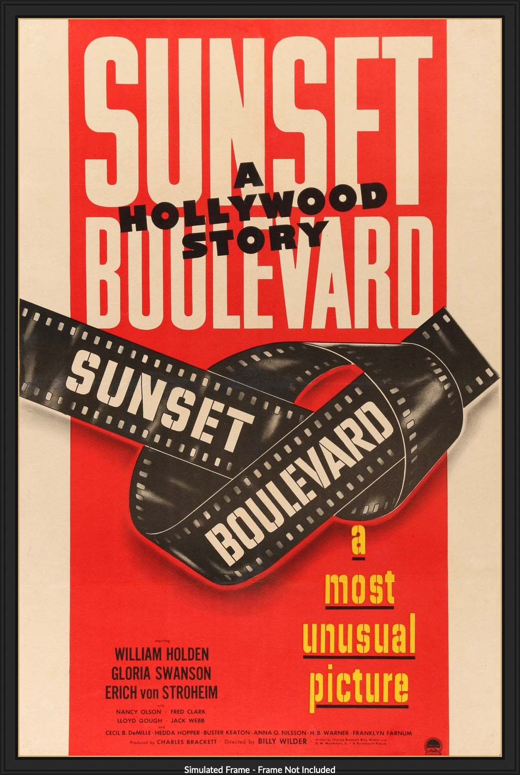 Sunset Boulevard (1950) original movie poster for sale at Original Film Art - Vintage Movie Posters