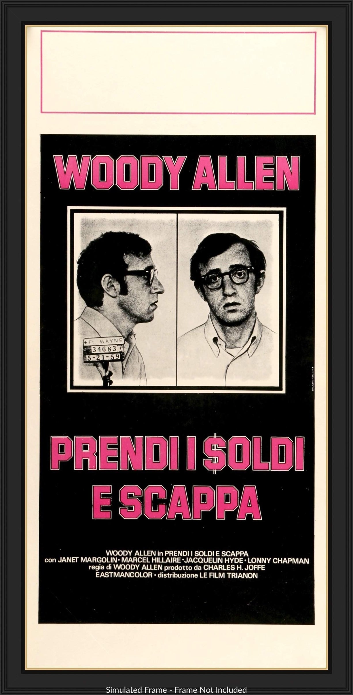 Take the Money and Run (1969) original movie poster for sale at Original Film Art - Vintage Movie Posters