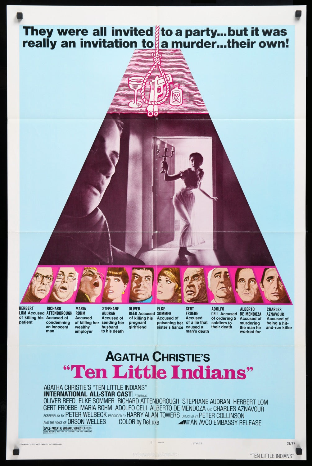 Ten Little Indians (1974) original movie poster for sale at Original Film Art