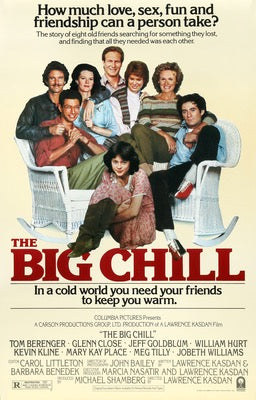 Big Chill (1983) original movie poster for sale at Original Film Art