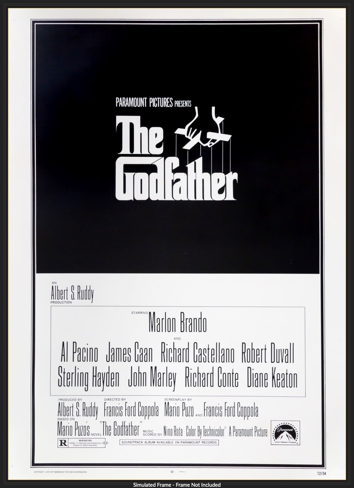 Godfather (1972) original movie poster for sale at Original Film Art - Vintage Movie Posters