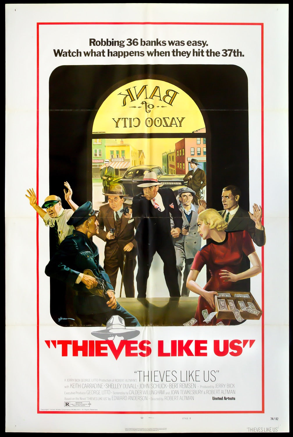 Thieves Like Us (1974) original movie poster for sale at Original Film Art