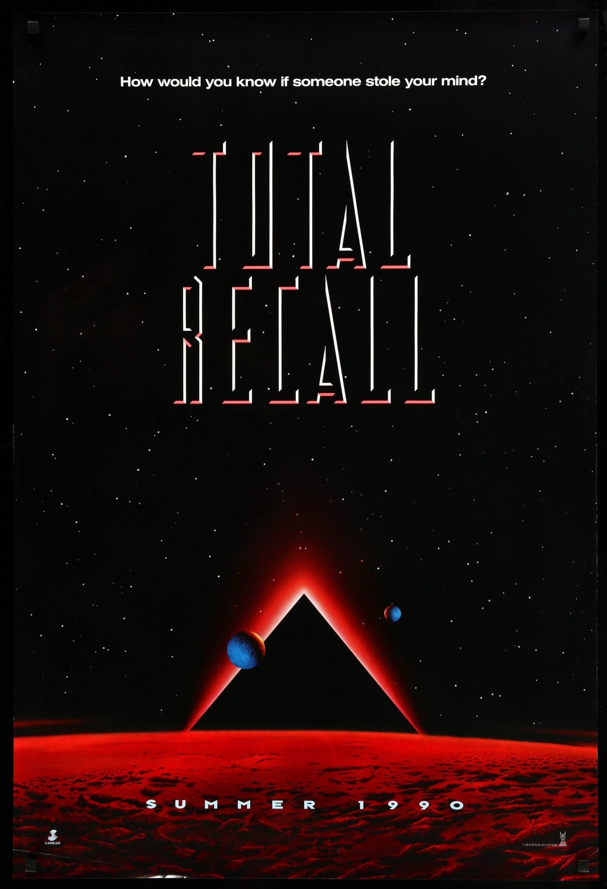 Total Recall (1990) original movie poster for sale at Original Film Art - Vintage Movie Posters