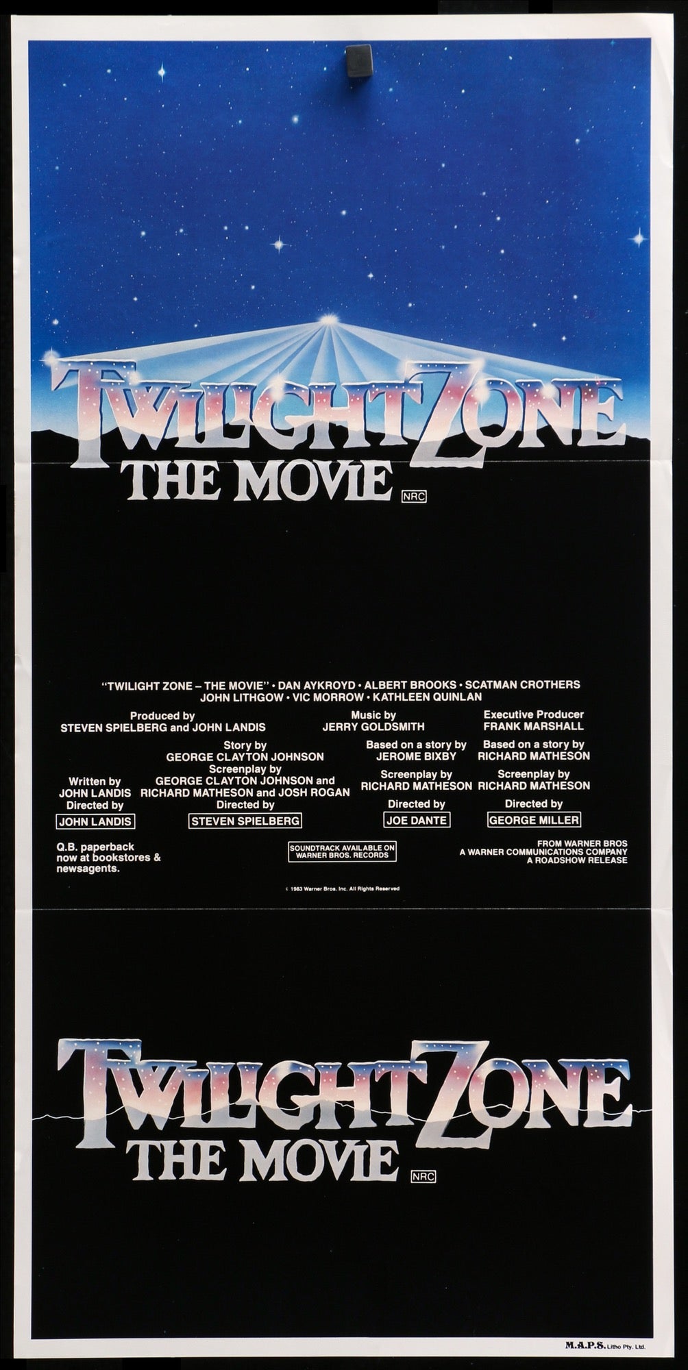 Twilight Zone: The Movie (1983) original movie poster for sale at Original Film Art