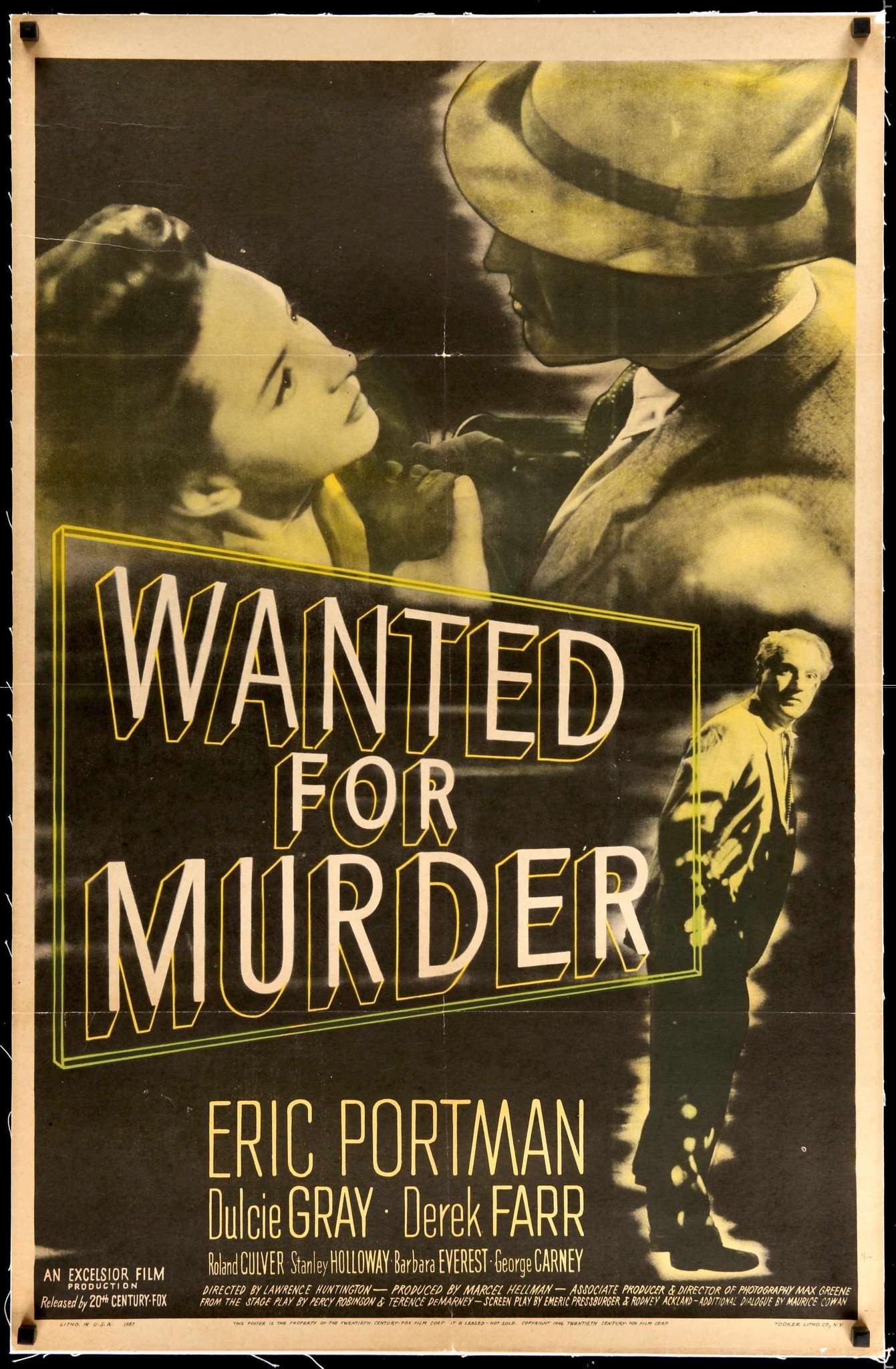 Wanted For Murder (1946) original movie poster for sale at Original Film Art - Vintage Movie Posters
